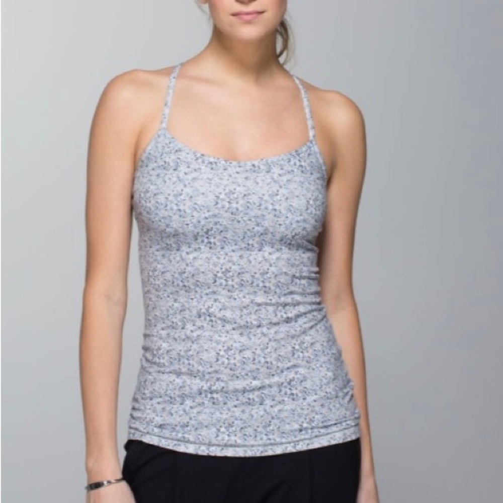 lululemon athletica Light Blue Floral-Print Camisole